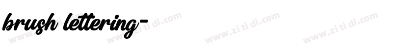 brush lettering字体转换